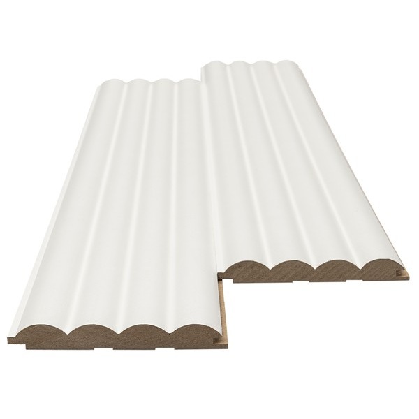 MDF 3D TWIX PANEL WAVE ST WHITE