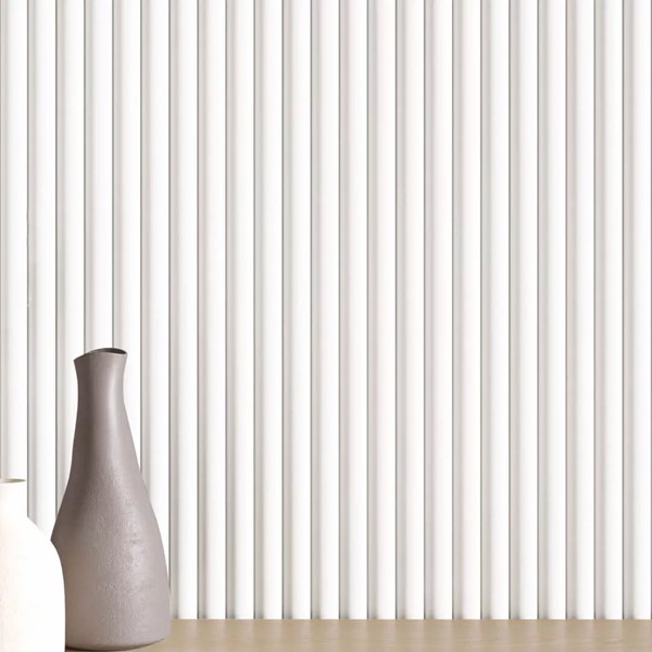 MDF 3D TWIX PANEL WAVE ST WHITE 3