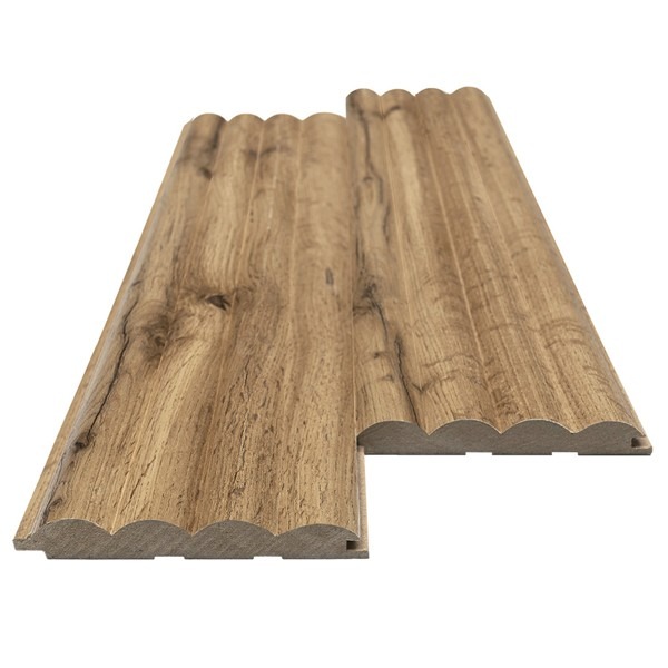 MDF 3D TWIX PANEL WAVE ST PECAN