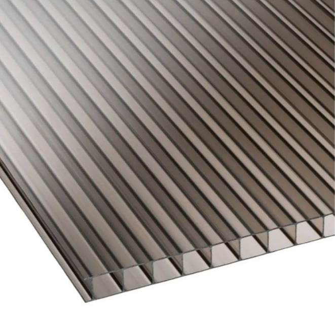 POLYCARBONATE SHEET BRONZE HOLLOW 10MM 210 X 600CM