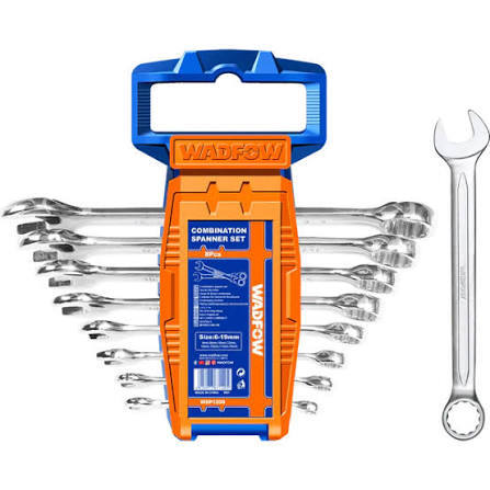 WADFOW COMBINATION SPANNER SET 8PCS 6-19MM