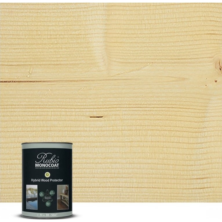 RUBIO MONOCOAT OIL HYBRID WOOD PROTECTOR, TC, PURE 1LT 30 m²