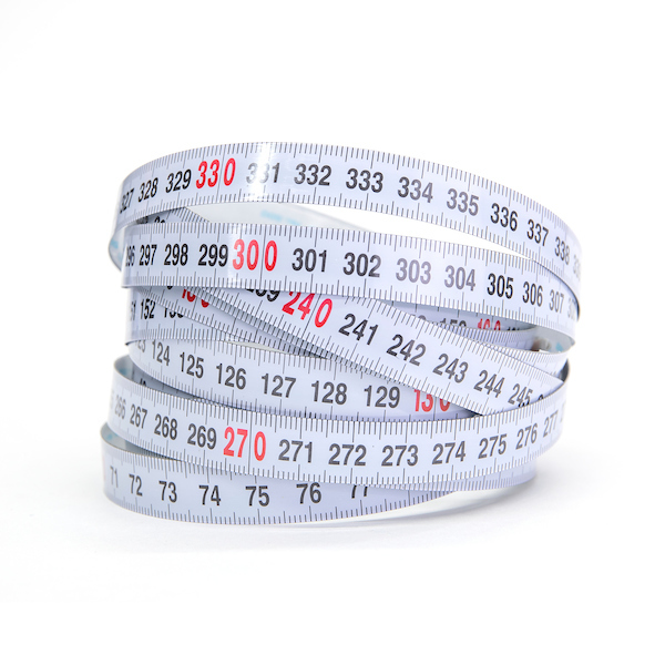 KREG® KMS7729 3.5 Meter Self-Adhesive Measuring Tape (L-R Reading)