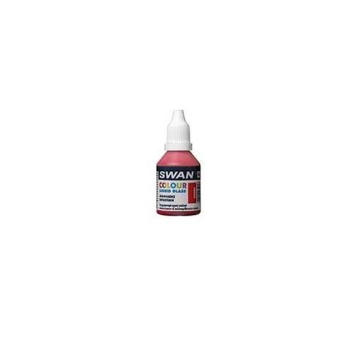 SWAN COLOUR LIQUID GLASS RED 30ml