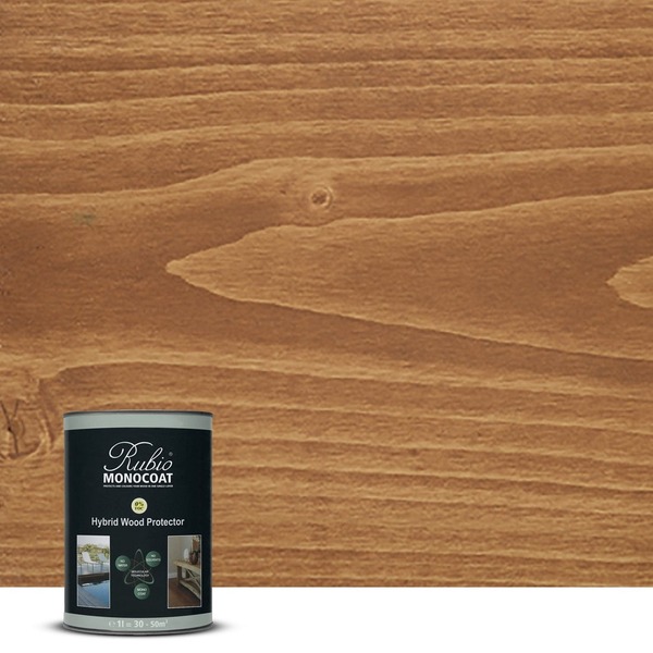 RUBIO MONOCOAT OIL HYBRID WOOD PROTECTOR, TC, TEAK 2.5L 75 m²