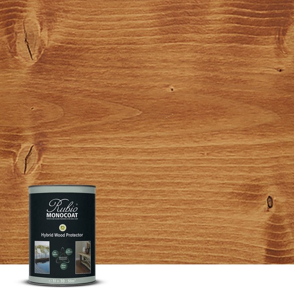 RUBIO MONOCOAT OIL HYBRID WOOD PROTECTOR, TC, TEAK 2.5L 75 m²