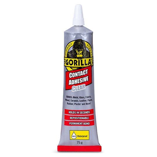 GORILLA CONTACT ADHESIVE CLEAR 75g TUBE