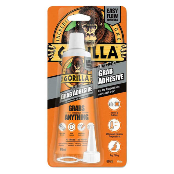 GORILLA GRAB ADHESIVE WHITE 80ml TUBE