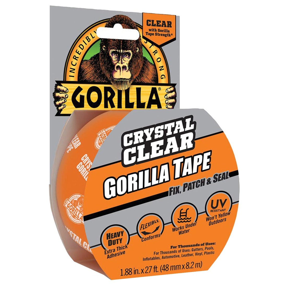 GORILLA CRYSTAL CLEAR TAPE 8M