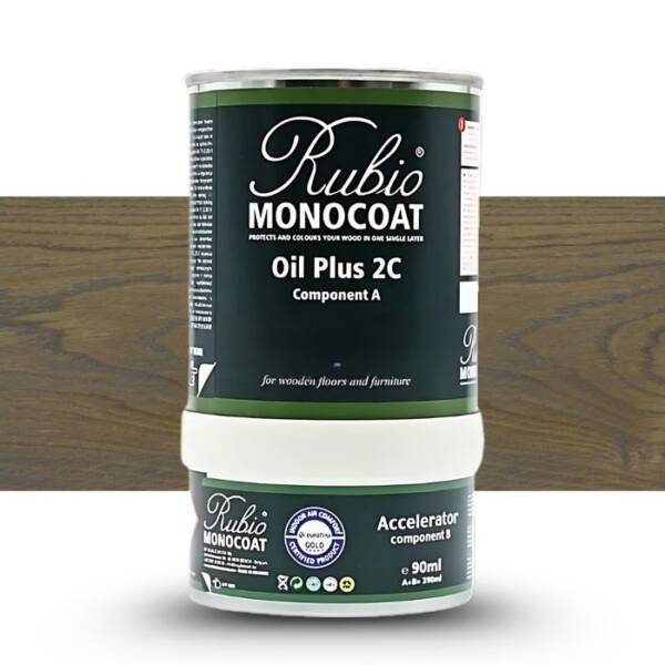 RUBIO MONOCOAT OIL + 2C - SET ASH GREY 390ml 13-20 m²