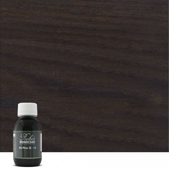 RUBIO MONOCOAT OIL + 2C - COMP A CHARCOAL 100ml 3-5 m²