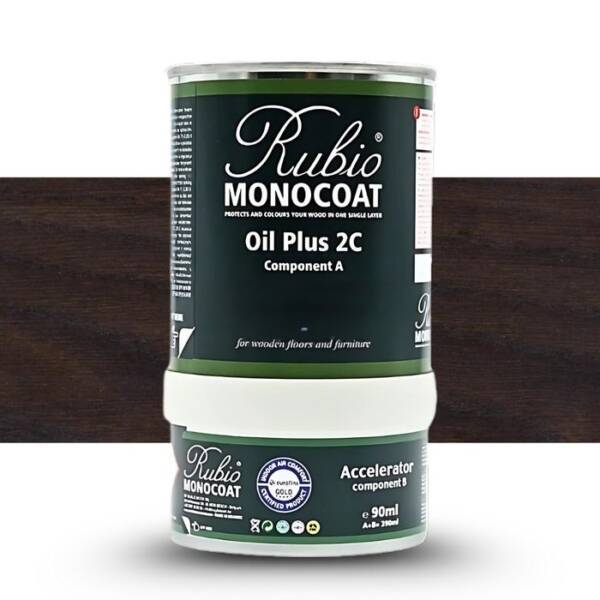 RUBIO MONOCOAT OIL + 2C - SET CHARCOAL 390ml 13-20 m²