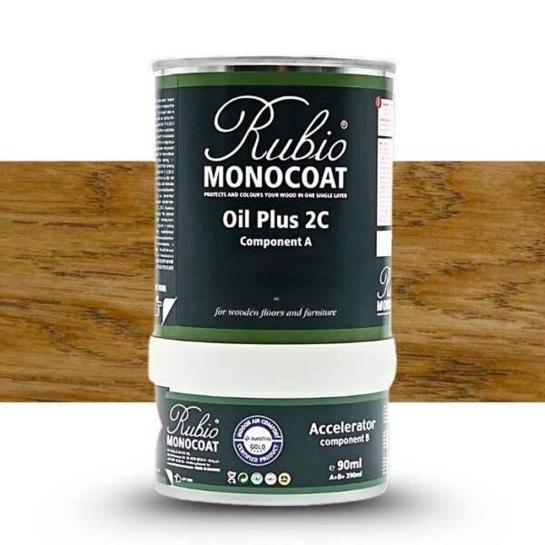 RUBIO MONOCOAT OIL + 2C SET CASTLE BROWN 390ml 13-20 m²