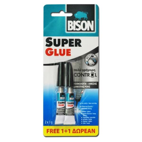 BISON SUPER GLUE CONTROL CARD 3G 1+1