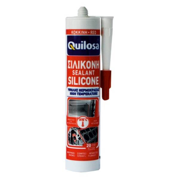 QUI.A SEALANT SILICONE HI-TEMP. RED