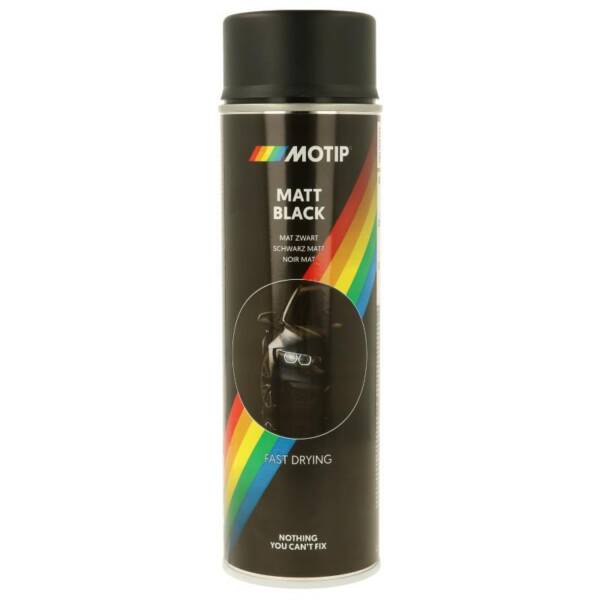 MOTIP SPRAY G/MATT BLACK 500ML