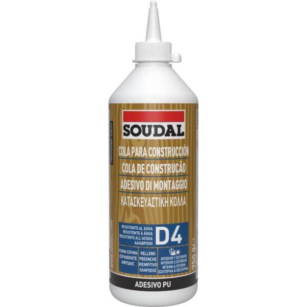 SOUDAL WOOD ADHESIVE D4 750GR