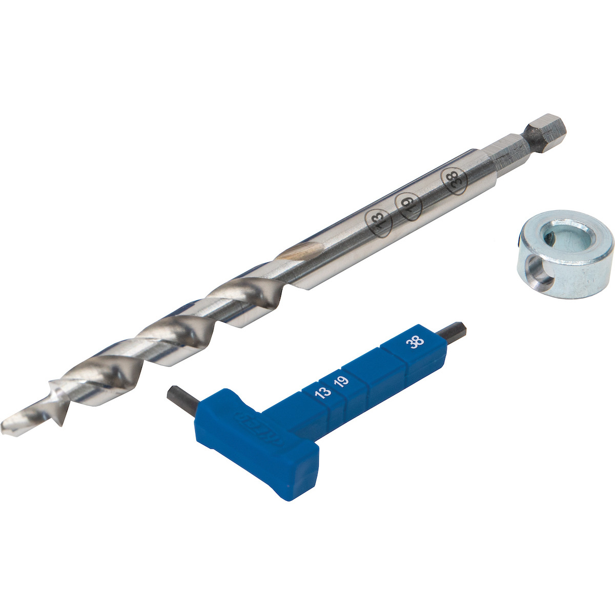 KREG® KPHA308- INT Easy-Set Drill Bit with Stop Collar & Gauge/Hex Wrench