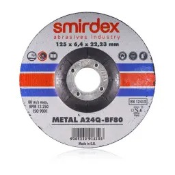 CUTTING DISC 125X1X22,3 ST/STEEL 1MM SMIRDEX