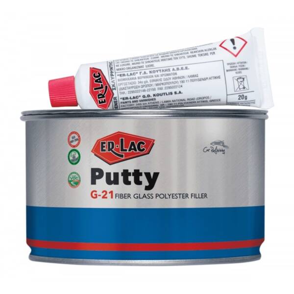 ERLAC FIBERGLASS FILLER PUTTY SET 0.75KG