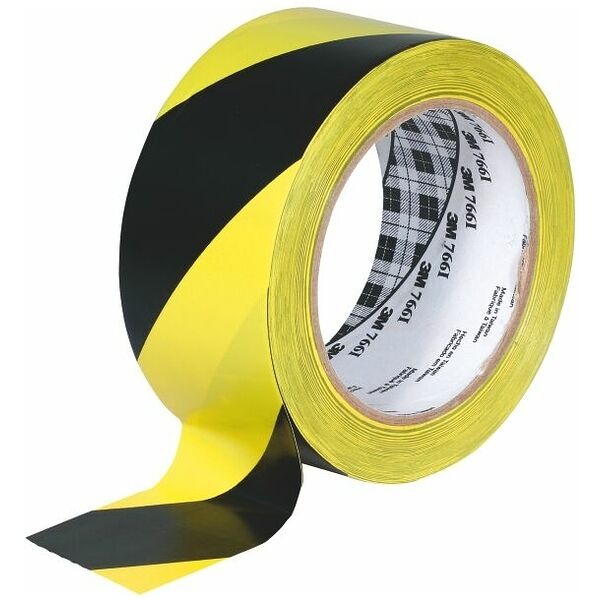 PVC TAPE BLACK/YELLOW 50X66M