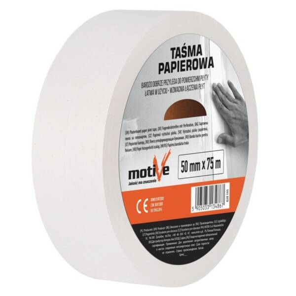 PLASTERBOARD PAPER JOINT TAPE MOTIVE 50 X 75MM