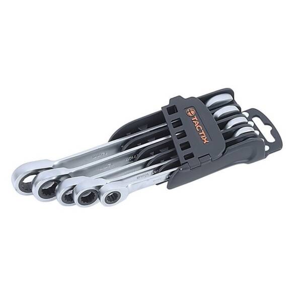TACTIX 371065 RATCHET WRENCH SET METRIC 5PCS