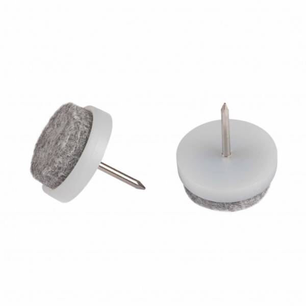 FELT GLIDERS PIN GREY 8 24MM