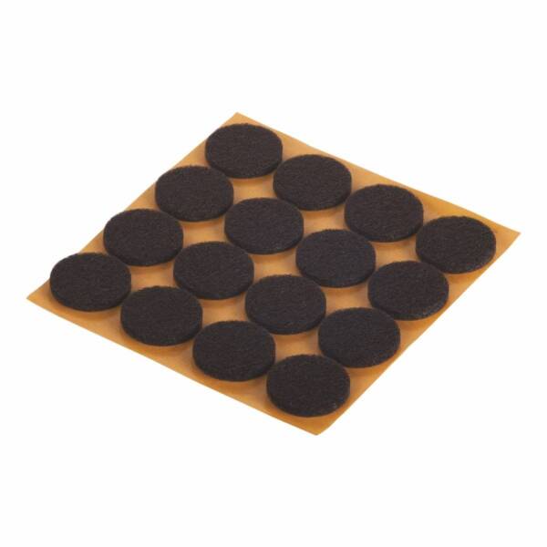 FELT GLIDERS BROWN 24 28MM