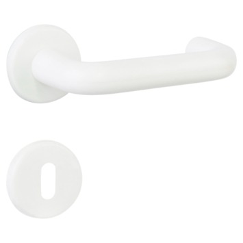 DOOR HANDLES PLASTIC WHITE