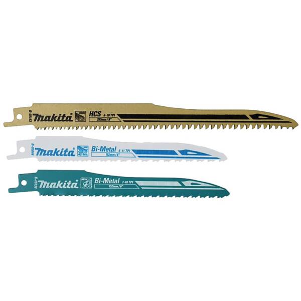 MAKITA B-13677 SET RECIPRO BLADES 3PCS WOOD&METAL
