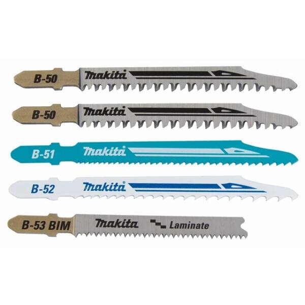 MAKITA B-48527 BLADES SET 5PCS IN PLASTIC CASE