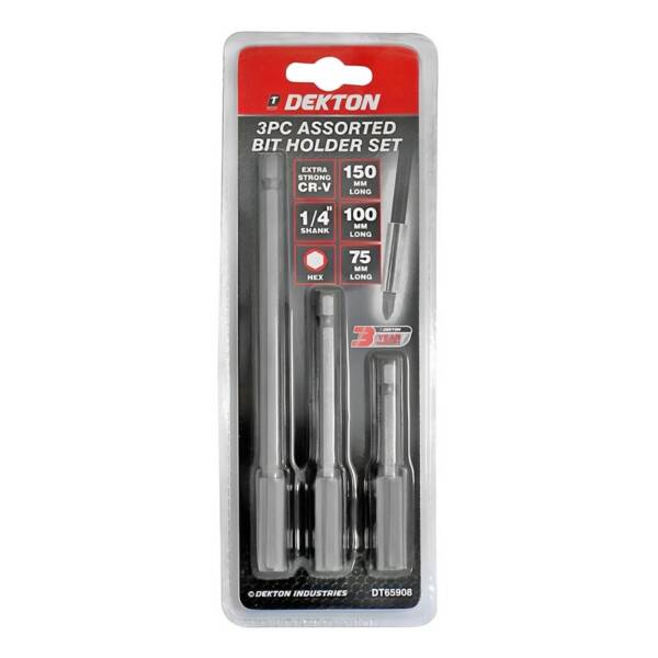 ASSORTED BIT HOLDER SET 3PCS