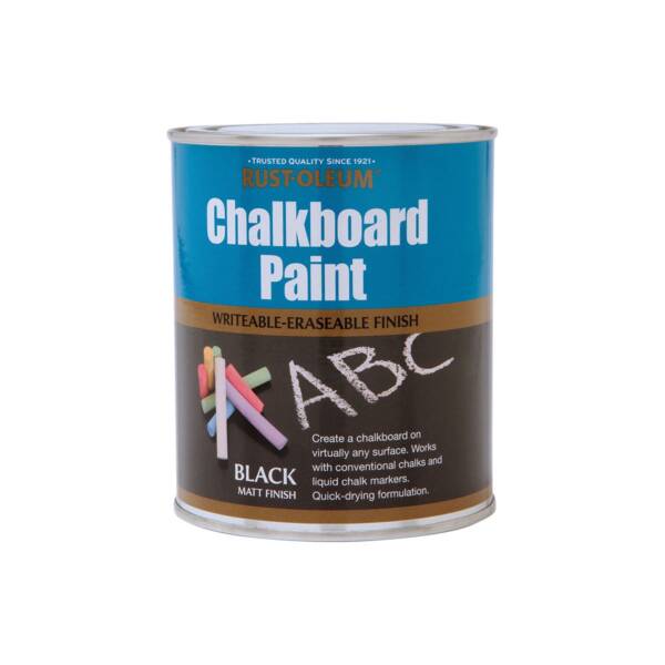 BLACK CHALKBOARD PAINT RUSTOLEUM 750ML