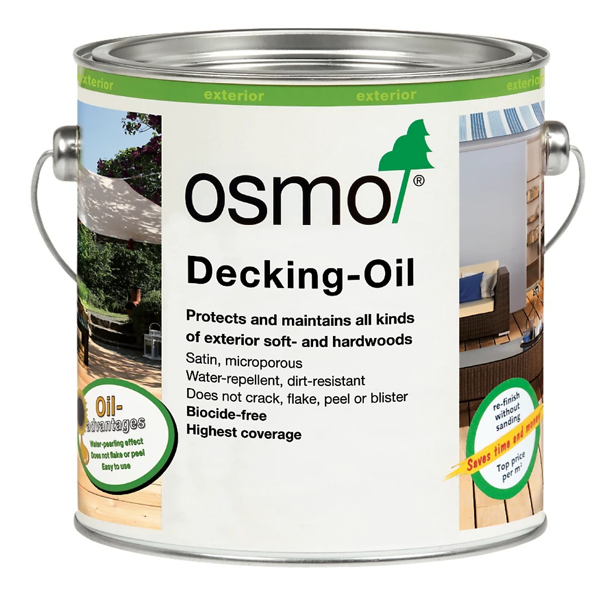 OSMO DECKING OIL TEAK 007 2.5L
