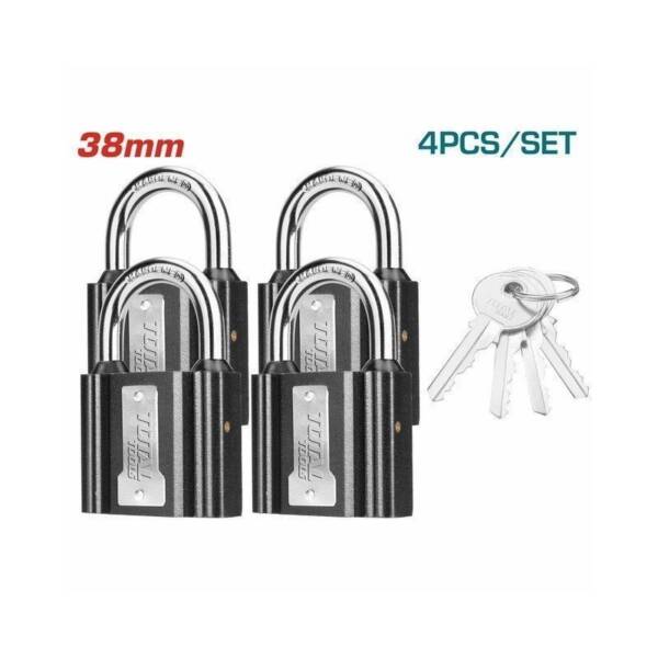 TOTAL LOUKETA MAVRA SET 4PCS SAME KEY 38MM
