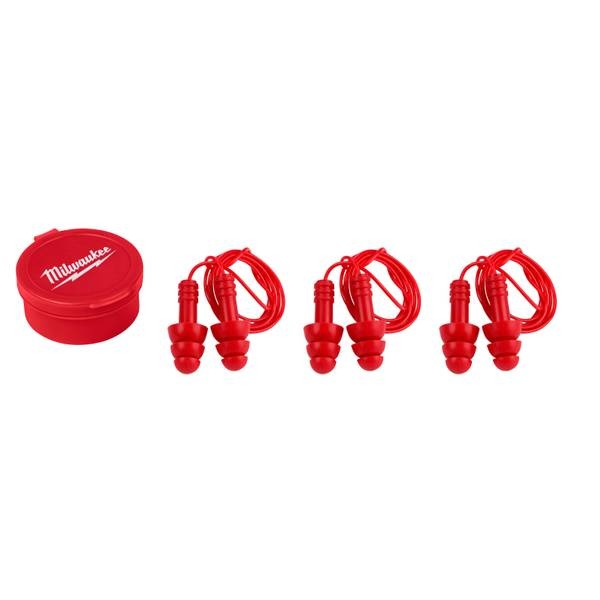 MILWAUKEE 4932471904 REUSABLE CORDED EAR PLUGS