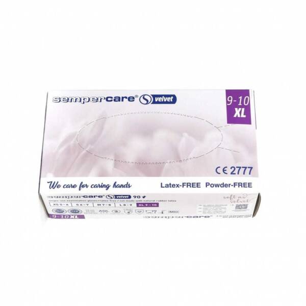 NITRILE GLOVES VELVET 100PCS LARGE