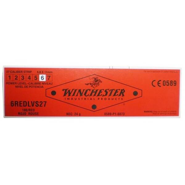 RED STRIP INDUSTRIAL CARTRIDGES CAL.27 WINCHESTER 100PCS