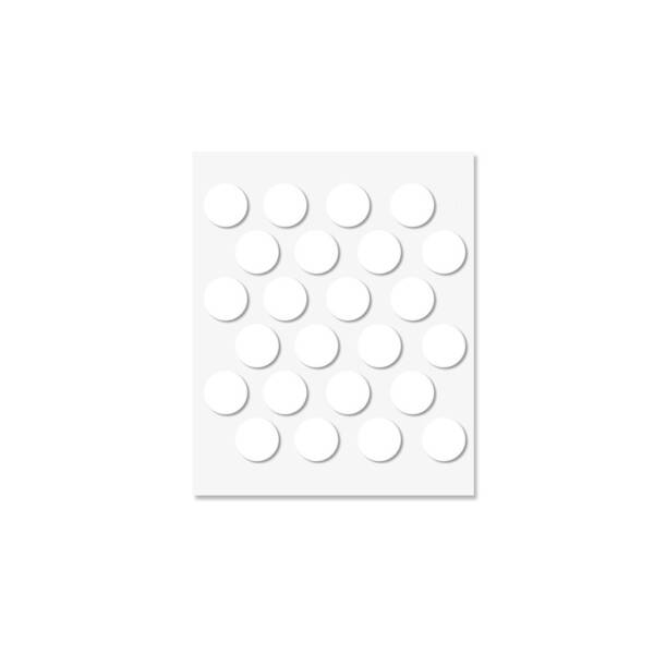 SELF-ADHESIVE SCREW HOLE STICKERS WHITE TPTPDBL 20PCS
