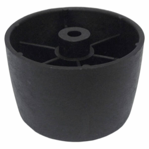 SOFA PLASTIC LEG BLACK 57X34MM