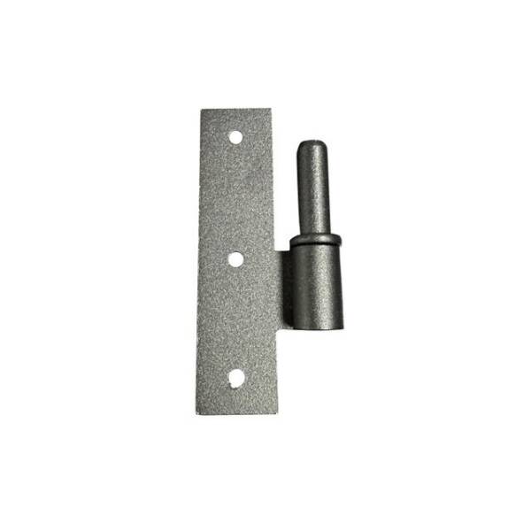 BASE FOR HEAVY DUTY GATE HINGE LEFT BLACK
