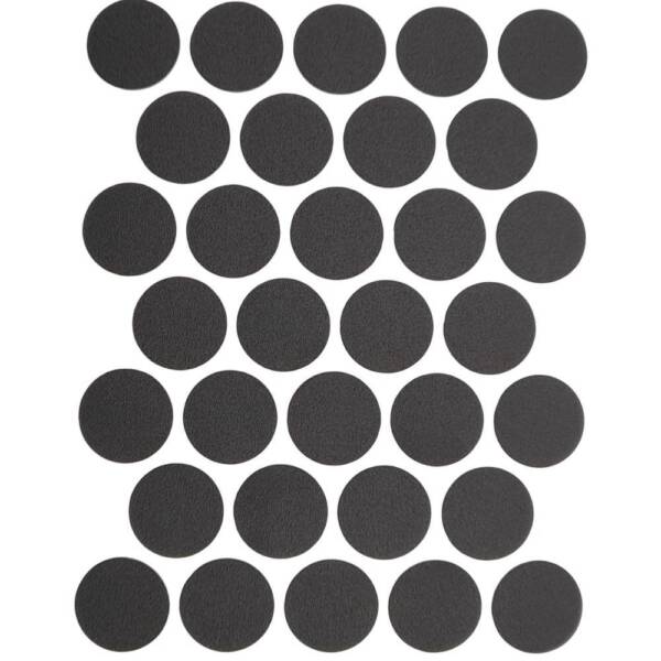 SELF-ADHESIVE SCREW HOLE STICKERS BLACK TPTPADNE 20PCS