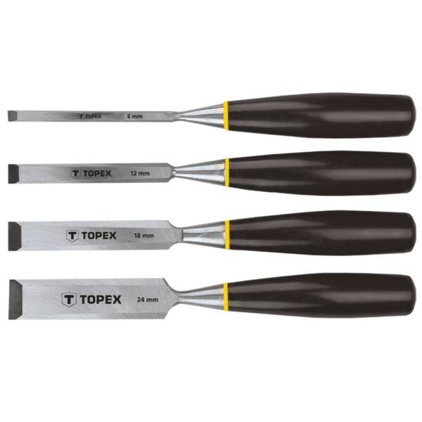 TOPEX CHISELS SET 4PCS (4,12,18,24MM)