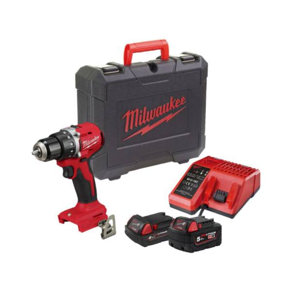 MILWAUKEE 4933499292 M18BLDDRC-522C COMPACT BRUSHLESS PERCUSSION DRILL 18V