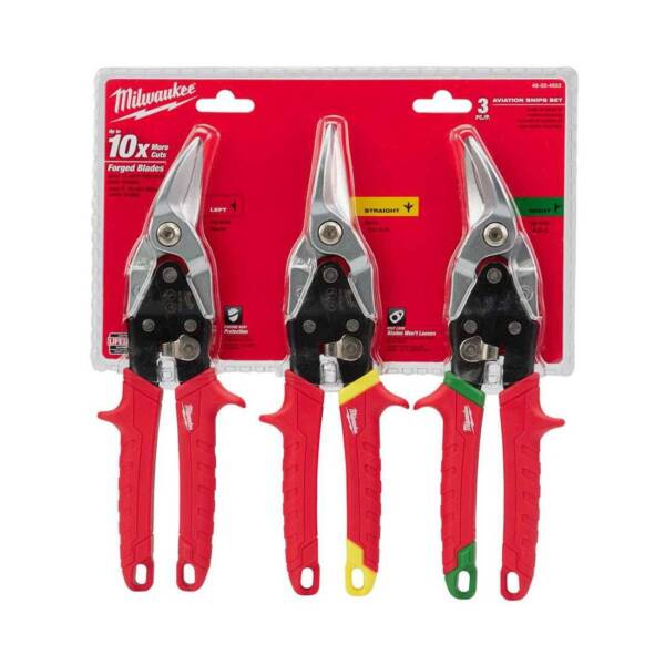 MILWAUKEE 48224533 METAL SNIPS SET 3PCS