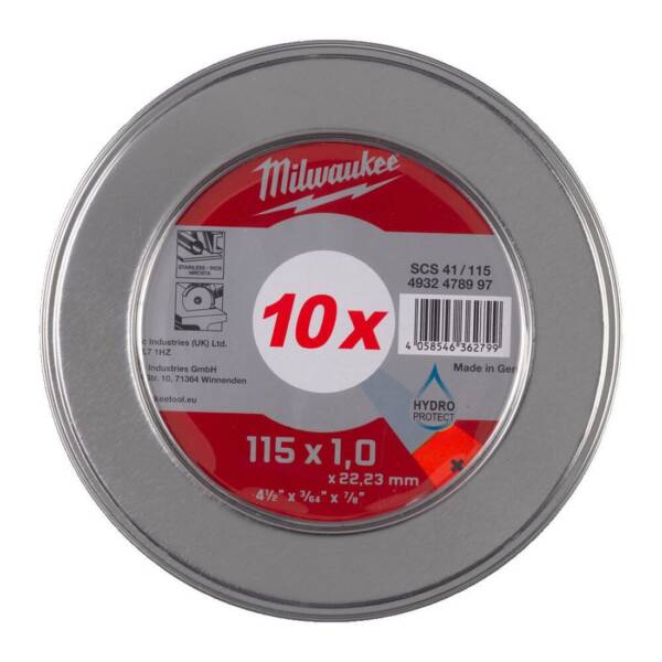 MILWAUKEE 4932478997 CUTTING DISC PRO+ METALBOX 115X1X22.2 SCS (10PCS)