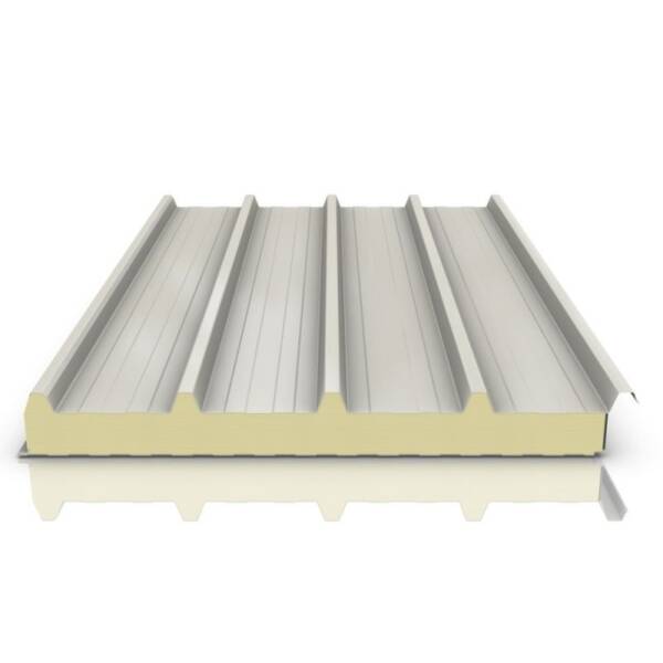 SANDWITCH ROOFING PANEL RAL9002 WHITE TRAPEZOIDAL 40MM