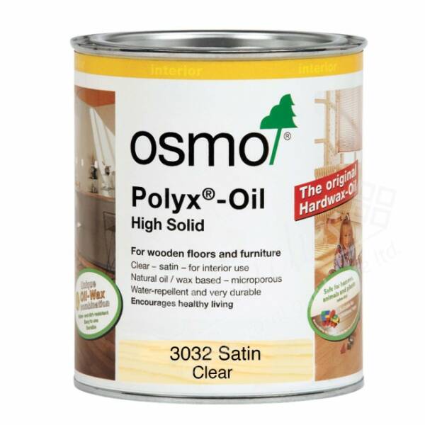 OSMO ORIGINAL POLYX-OIL CLEAR SATIN 3032 0.75L