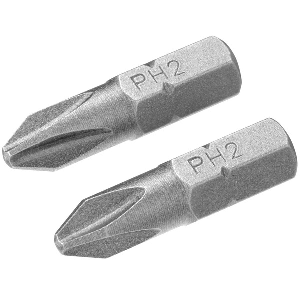 STANLEY PH2 X  25mm Screwdriver Bits 2pcs
